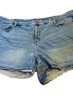torrid Washed Light Blue Denim Shorts